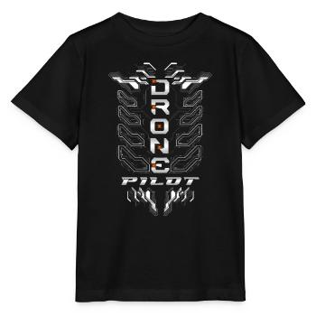 Drone Drones Drone Flight Drone Pilot - T-shirt bio MINI CREATOR Stanley/Stella Enfant - noir - Devant - Mikhail (115cm)