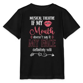 Theatre Actress Makeup Scenery - Stanley/Stella MINI CREATOR Kids’ T-Shirt - black - Front - Mikhail (115cm)