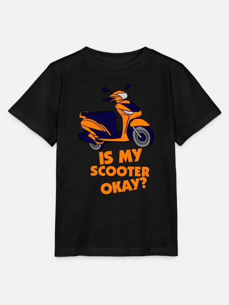 E-Scooter Roller Scooter - Stanley/Stella Kinder T-Shirt MINI CREATOR - Schwarz