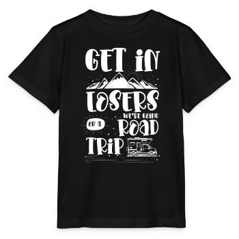 Aventure Camping Voyage Camping-car - T-shirt bio MINI CREATOR Stanley/Stella Enfant - noir - Devant - Mikhail (115cm)