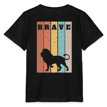 this is to remind you that you are a brave person - Stanley/Stella MINI CREATOR Kids’ T-Shirt - black - Front - Mikhail (115cm)