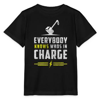 Thor Norse Lightning Celts - Stanley/Stella MINI CREATOR Kids’ T-Shirt - black - Front - Mikhail (115cm)