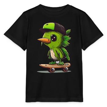 Kiwi Kickflips - T-shirt bio MINI CREATOR Stanley/Stella Enfant - noir - Devant - Mikhail (115cm)