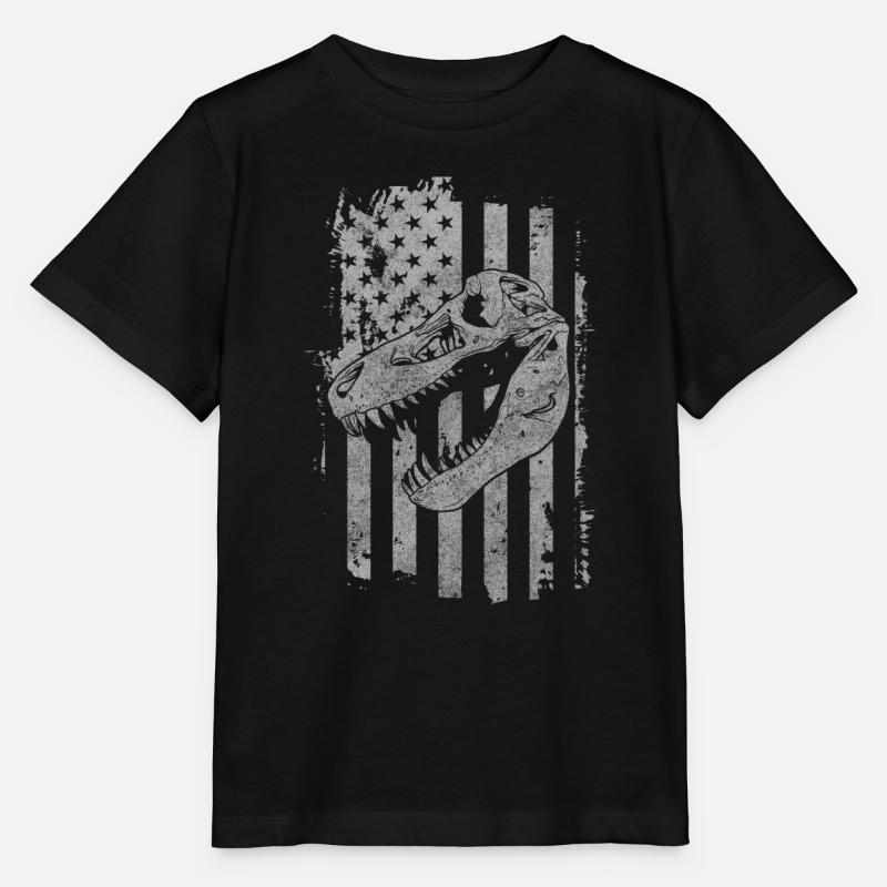 Saurier Raptor Stegosaurus Museum - Stanley/Stella Kinder T-Shirt MINI CREATOR  - Schwarz