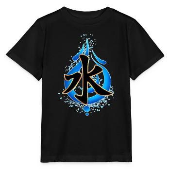 Kanji Eau - T-shirt bio MINI CREATOR Stanley/Stella Enfant - noir - Devant - Mikhail (115cm)