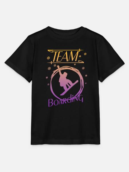 Boarding is my passion - Stanley/Stella Kinder T-Shirt MINI CREATOR  - Schwarz