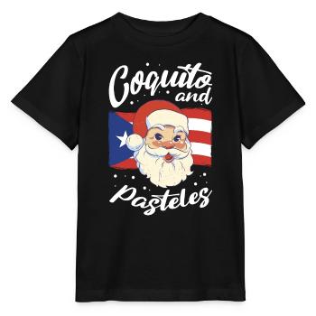 Drink Coquito Me Merry Puerto Rica Christmas - Stanley/Stella Kinder T-Shirt MINI CREATOR  - Schwarz - Vorne - Mikhail (115cm)