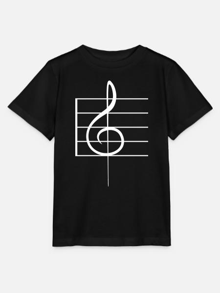 Musik Notenschlüssel Note Melodie Musiknote Audio - Stanley/Stella Kinder T-Shirt MINI CREATOR - Schwarz