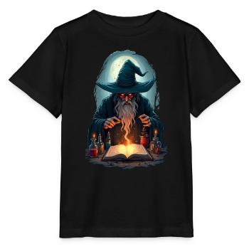 Meister der Zauberei - Stanley/Stella Kinder T-Shirt MINI CREATOR  - Schwarz - Vorne - Mikhail (115cm)