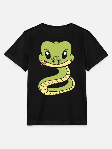 Kobra - Stanley/Stella Kinder T-Shirt MINI CREATOR  - Schwarz