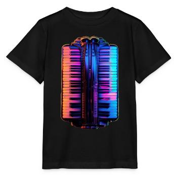 Accordéon - T-shirt bio MINI CREATOR Stanley/Stella Enfant - noir - Devant - Mikhail (115cm)