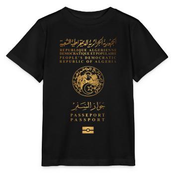 Algerischer Pass - Stanley/Stella Kinder T-Shirt MINI CREATOR  - Schwarz - Vorne - Mikhail (115cm)