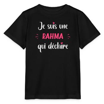 Je suis une RAHMA qui déchire - T-shirt bio MINI CREATOR Stanley/Stella Enfant - noir - Devant - Mikhail (115cm)