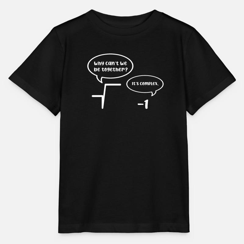 Math nerd joke - Stanley/Stella MINI CREATOR Kids’ T-Shirt - black