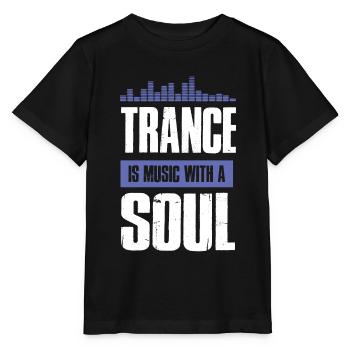 trance soul - Stanley/Stella Kinder T-Shirt MINI CREATOR  - Schwarz - Vorne - Mikhail (115cm)