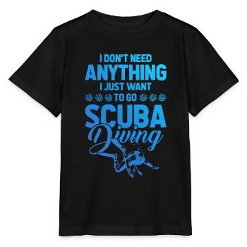 Tauchen scuba diving - Stanley/Stella Kinder T-Shirt MINI CREATOR  - Schwarz - Vorne - Mikhail (115cm)
