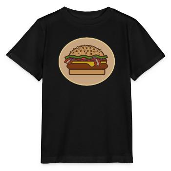 Cheeseburger - Stanley/Stella Kinder T-Shirt MINI CREATOR  - Schwarz - Vorne - Mikhail (115cm)