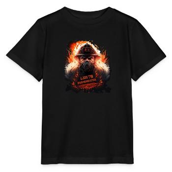 Brandmeister im Einsatz - Stanley/Stella Kinder T-Shirt MINI CREATOR  - Schwarz - Vorne - Mikhail (115cm)