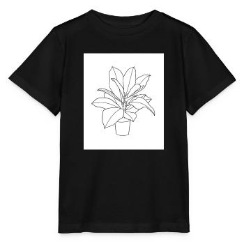 Plant - Stanley/Stella MINI CREATOR Kids’ T-Shirt - black - Front - Mikhail (115cm)