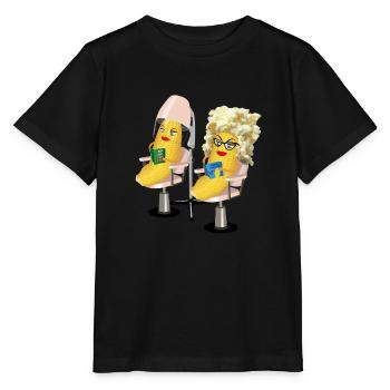 maïs au salon de coiffure - T-shirt bio MINI CREATOR Stanley/Stella Enfant - noir - Devant - Mikhail (115cm)