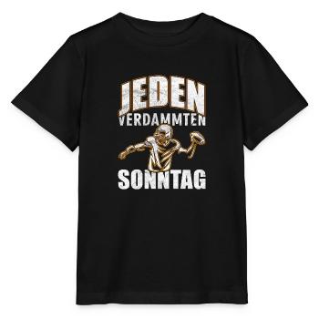 American Football Coach Footballfan Geschenk - Stanley/Stella Kinder T-Shirt MINI CREATOR  - Schwarz - Vorne - Mikhail (115cm)
