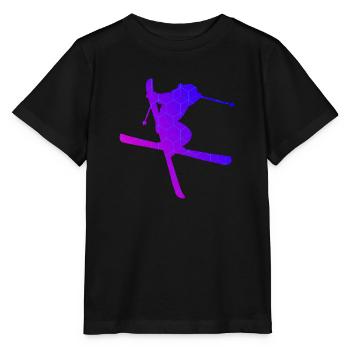 Slopestyle Herren Ski Jumping Ski Freestyle - Stanley/Stella Kinder T-Shirt MINI CREATOR  - Schwarz - Vorne - Mikhail (115cm)