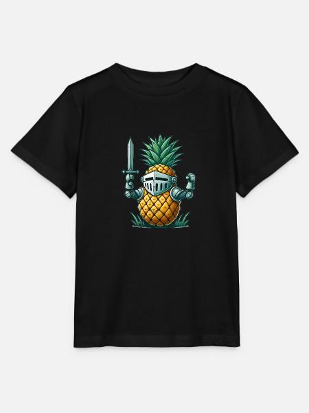 Ananas Ritter - Stanley/Stella Kinder T-Shirt MINI CREATOR - Schwarz