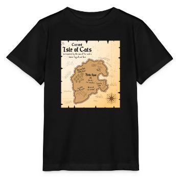 The Cursed Cat Island - Stanley/Stella MINI CREATOR Kids’ T-Shirt - black - Front - Mikhail (115cm)