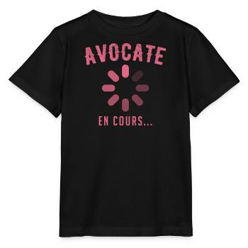 Avocate en cours - T-shirt bio MINI CREATOR Stanley/Stella Enfant - noir - Devant - Mikhail (115cm)