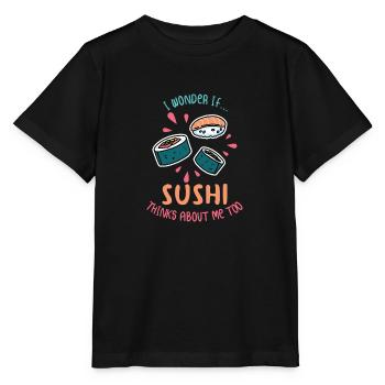 sushi - Stanley/Stella MINI CREATOR Kids’ T-Shirt - black - Front - Mikhail (115cm)