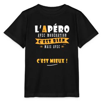 Cadeau Prénom Humour personnalisé cadeau prénom - T-shirt bio MINI CREATOR Stanley/Stella Enfant - noir - Devant - Mikhail (115cm)