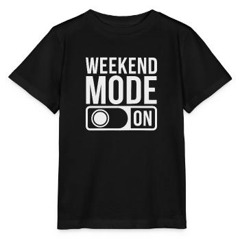 Weekend Mode On - Stanley/Stella MINI CREATOR Kids’ T-Shirt - black - Front - Mikhail (115cm)