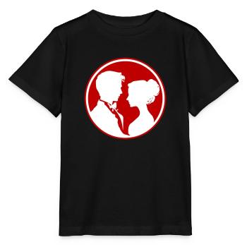 Silhouette de mariage de couple marié - T-shirt bio MINI CREATOR Stanley/Stella Enfant - noir - Devant - Mikhail (115cm)