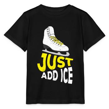 Ice Skating Figure Skating Skating Skating - Stanley/Stella MINI CREATOR Kids’ T-Shirt - black - Front - Mikhail (115cm)