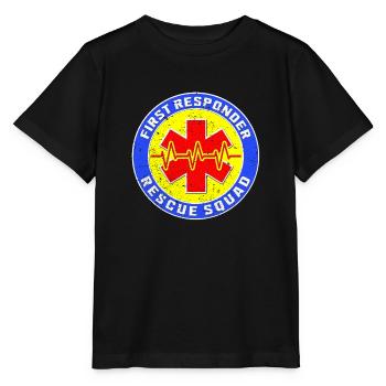 Cool tour de premier répondeur - T-shirt bio MINI CREATOR Stanley/Stella Enfant - noir - Devant - Mikhail (115cm)