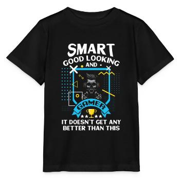 Cooles Lustiges Gamer originelles witziges Shirt - Stanley/Stella Kinder T-Shirt MINI CREATOR  - Schwarz - Vorne - Mikhail (115cm)
