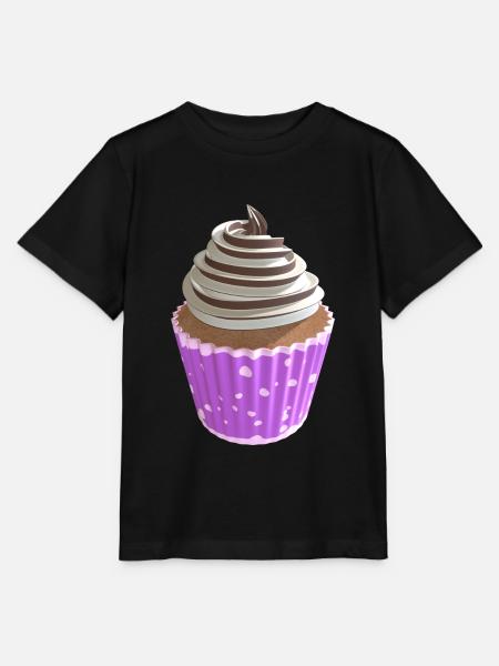 Cupcake Vanille und Schokolade - Stanley/Stella Kinder T-Shirt MINI CREATOR  - Schwarz