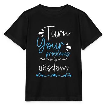 Problem Fun No problem Motto - Stanley/Stella MINI CREATOR Kids’ T-Shirt - black - Front - Mikhail (115cm)
