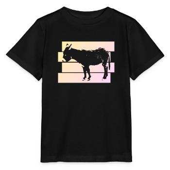 Mignon nain petit cadeau d’âne - T-shirt bio MINI CREATOR Stanley/Stella Enfant - noir - Devant - Mikhail (115cm)