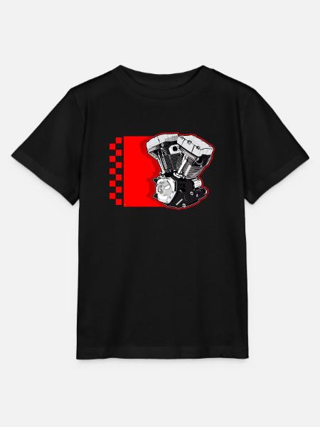 Motor V - Stanley/Stella Kinder T-Shirt MINI CREATOR - Schwarz