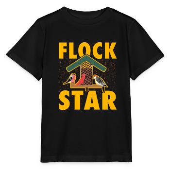 Flock Stern - Stanley/Stella Kinder T-Shirt MINI CREATOR  - Schwarz - Vorne - Mikhail (115cm)