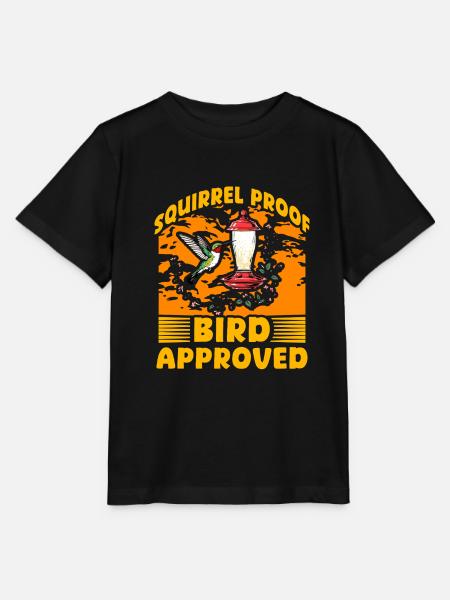Eichhörnchensicher Vogel zugelassen - Stanley/Stella Kinder T-Shirt MINI CREATOR - Schwarz