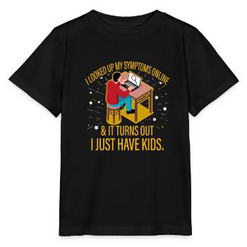 Ich habe meine Symptome online nachgeschlagen - Stanley/Stella Kinder T-Shirt MINI CREATOR  - Schwarz - Vorne - Mikhail (115cm)