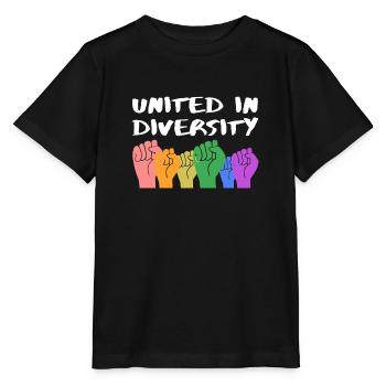 United in diversity Cadeau - T-shirt bio MINI CREATOR Stanley/Stella Enfant - noir - Devant - Mikhail (115cm)