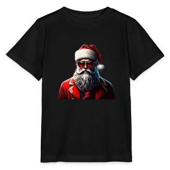 Hipster Claus - T-shirt bio MINI CREATOR Stanley/Stella Enfant - noir - Devant - Mikhail (115cm)