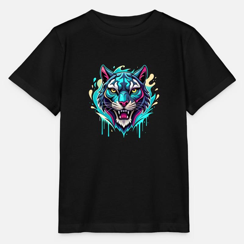 Éclaboussure de couleur de tigre - T-shirt bio MINI CREATOR Stanley/Stella Enfant - noir