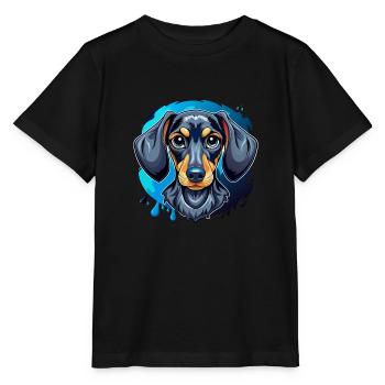 dachshund - Stanley/Stella MINI CREATOR Kids’ T-Shirt - black - Front - Mikhail (115cm)