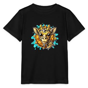 giraffe - Stanley/Stella MINI CREATOR Kids’ T-Shirt - black - Front - Mikhail (115cm)