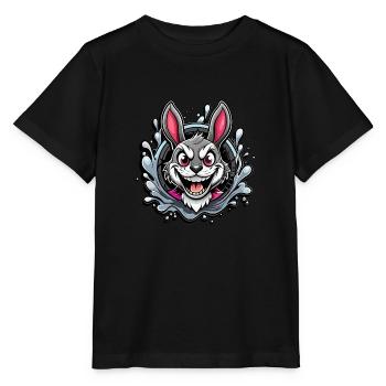 Crazy Easter Bunny - Stanley/Stella MINI CREATOR Kids’ T-Shirt - black - Front - Mikhail (115cm)