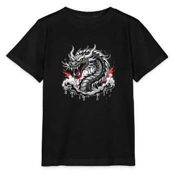 Long - T-shirt bio MINI CREATOR Stanley/Stella Enfant - noir - Devant - Mikhail (115cm)